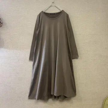 [ 미사용에 가까움 ] mizuiroind 티셔츠 A라인 원피스 그레이지