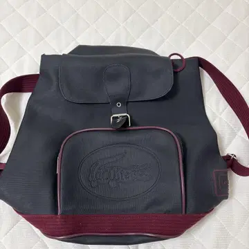 Lacoste 백팩 다크 그레이/버건디