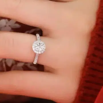 인공 다이아몬드 반지