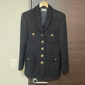 레트로 구제 의류 반짝이 자켓