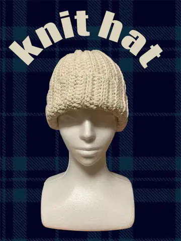 니트 니트 모자 크로 셰 뜨개질 핸드메이드