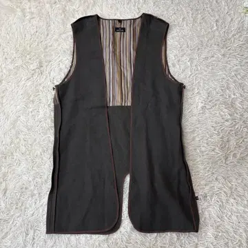 새상품급 Paul smith 코트 라이너 멀티 스트라이프 M 브라운