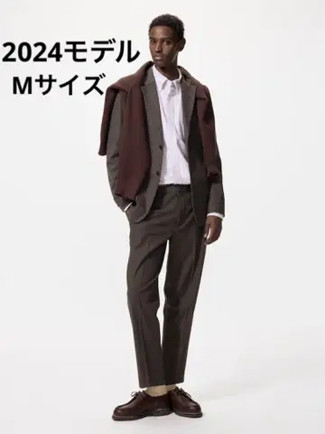 [ 미사용 ] UNIQLO 스마트 앵클 팬츠 울 라이크 브라운 M