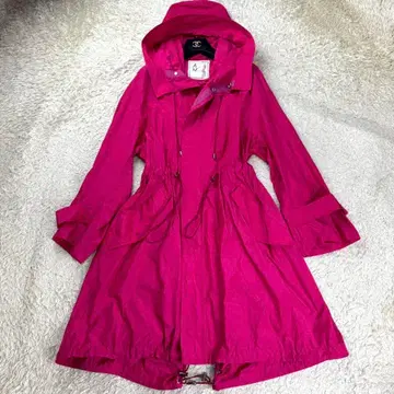 케이타 마루야마 19년 컬렉션 실크 태서 코트 쇼킹 핑크