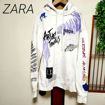 ZARA 자라 프린트 후드티 트레이닝복 맨투맨 빅 루즈 L 사이즈