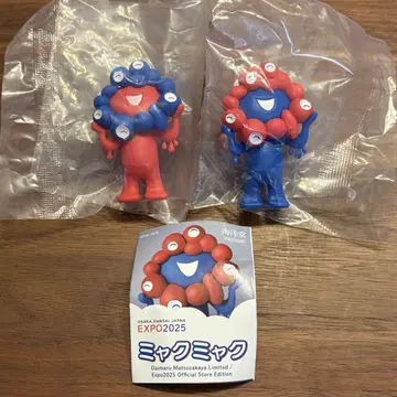 카이요도 오사카 만박 회장 한정판 미야쿠미야쿠 가챠 피규어 선 자세 2체