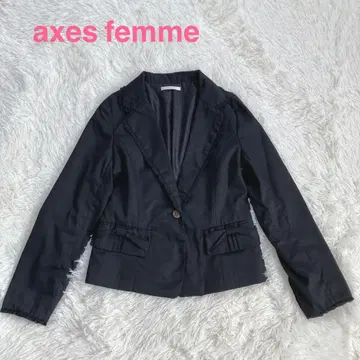 axes femme 엑시즈팜 테일러드 프릴 리본 장미 블랙