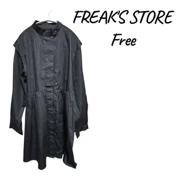FREAK'S STORE 블랙 셔츠 노카라 원피스 Free