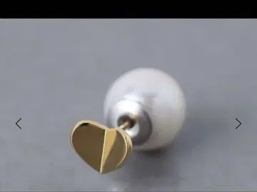 <MAYU> 미니 하트 모조 진주 한쪽 귀걸이