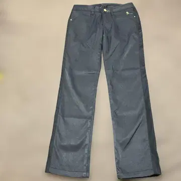 여성용 골프 팬츠 블랙 스컬 자수