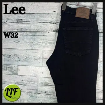 리 로고택 청바지 블랙 데님 W32 5720