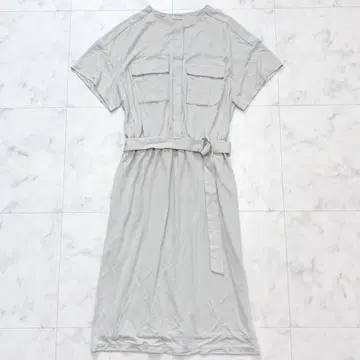 UNITED ARROWS 정가 2.7만 벨트 포함 사파리 포켓 원피스