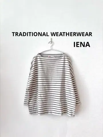 트래디셔널 웨더웨어 보더 티셔츠 그레이 IENA