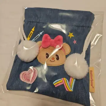 정품 태국 butterbear 버터베어 데님 파우치