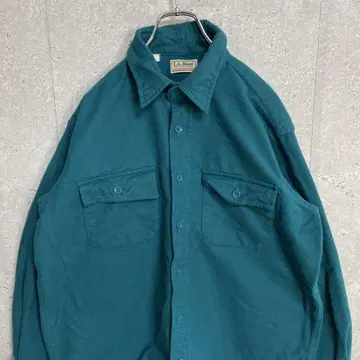 L.L.BEAN 80s USA제 샤모아크로스 셔츠 긴팔 셔츠 XL 정도