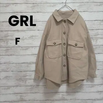[ 그레일 ] GRL 오버 사이즈 페이크 울 자켓 ( F ) 빅 루즈