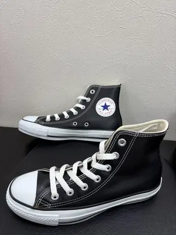 새상품 LEA ALL STAR HI 컨버스 가죽 올스타 하이