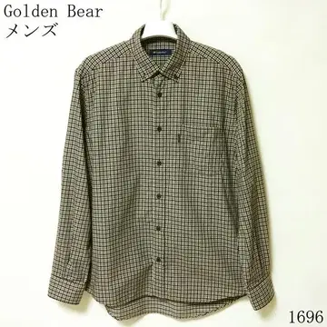 Golden Bear 체크 무늬 긴팔 셔츠