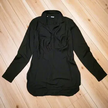 BARBA 바르바 긴팔 셔츠 블라우스 실크 이탈리아제 블랙 2XL 44