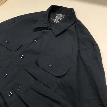 Dickies 워크 셔츠 긴팔 네이비 남성용 M