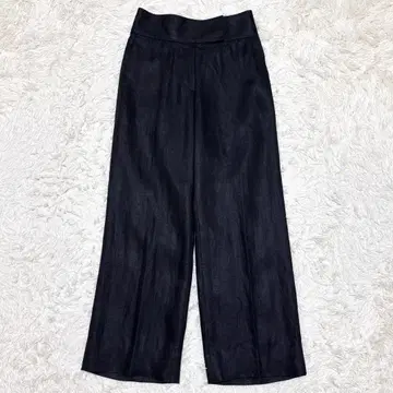 컨디션 최상 Chaos 25SS 린넨 해링본 스트레이트 팬츠 블랙 38