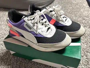 PUMA 스니커즈 블랙/퍼플/그레이