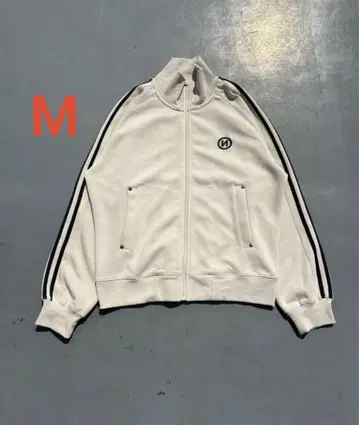 N 로고 코튼 트랙 재킷