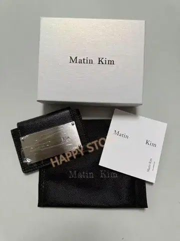 Matin Kim 블랙 가죽 카드 케이스 인기