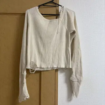 Kastane 카스타네 데미지 블라우스 스웨터 긴팔