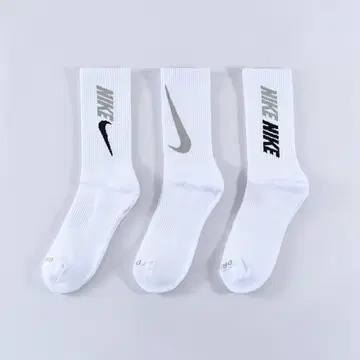 NIKE 크루 삭스 3족 세트 화이트