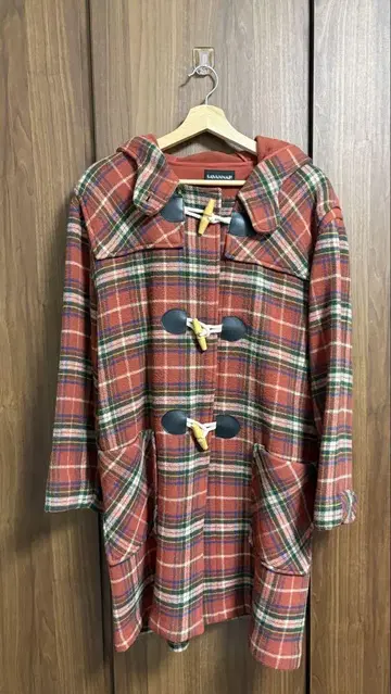 구제 의류 SAVANNAH 더플 코트 체크