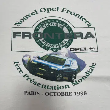 90s OPEL 프로모 셔츠 올드카 자동차 굿 레귤러