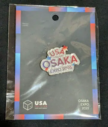 오사카 만박 EXPO 미국관 핀 배지 스파크 USA OSAKA