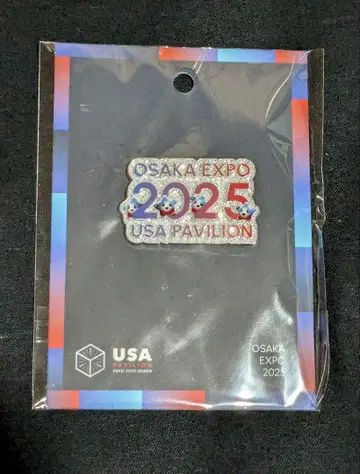 오사카 만박 EXPO 미국관 핀 배지 스파크 USA 2025