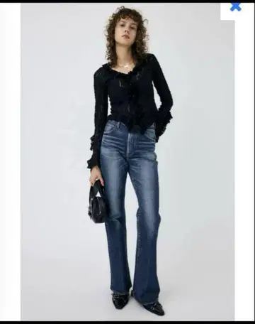 MOUSSY MVS D/BLU FLARE 사이즈 25