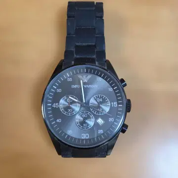 EMPORIO ARMANI 블랙 쿼츠 손목시계