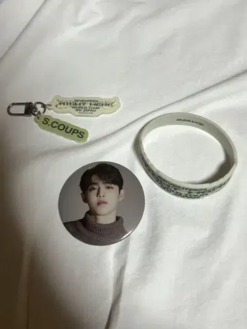 S.Coups 캔뱃지 키링 러버 밴드 세트