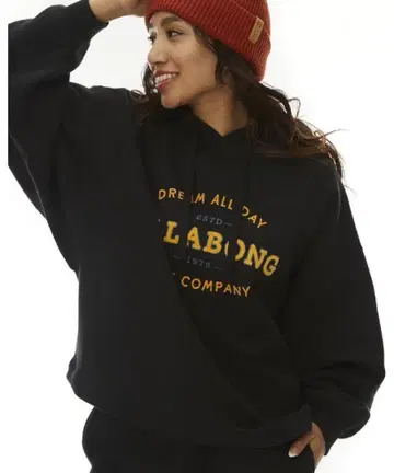 빌라봉 BILLABONG 속기모 후드 부착 후드티 블랙 L 사이즈