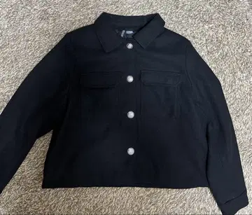 H&M DIVIDED 블랙 숏 자켓 L