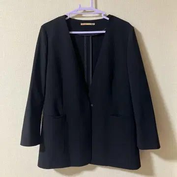 컨디션 최상 1회 착용만 ORIHICA 오리히카 노카라 자켓 블랙