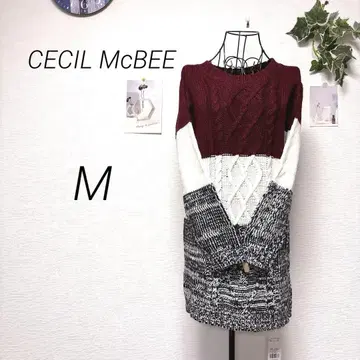 10198 CECIL McBEE 세실 맥비 니트 원피스 M 미사용