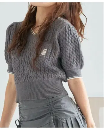 올리브데올리브 반팔 니트