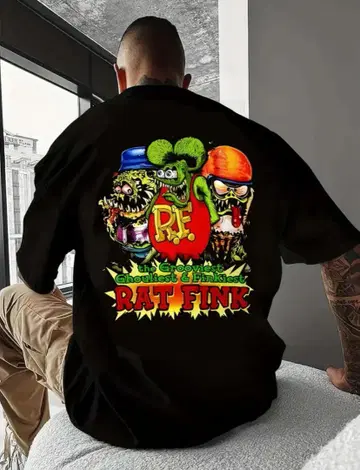 Rat Fink 그래픽 T셔츠