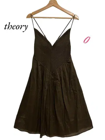theory [ 새상품급 ] 원피스 슬리브리스 원피스 브라운 0