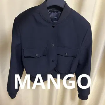 MNG 블랙 크롭 자켓