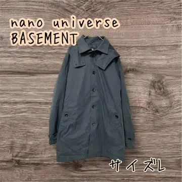 nano universe BASEMENT 후드 부착 스텐카라 코트 L
