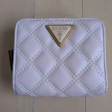 GUESS / 퀼팅 반지갑 / 핑크