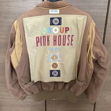 PINK HOUSE 자수 로고 아우터 충전솜 점퍼