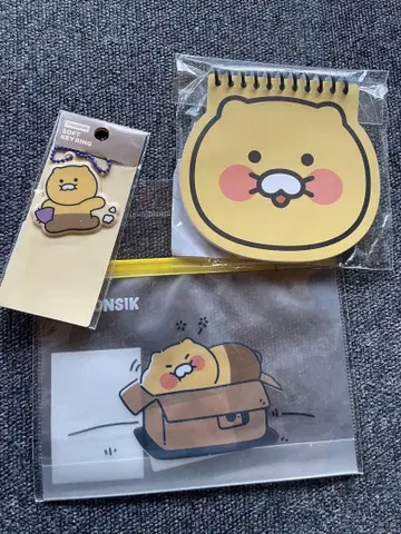 카카오프렌즈 키링 메모장, 클리어 케이스