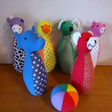 동물형 볼링 세트 6종과 공